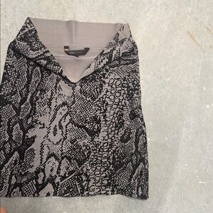 BCBGMaxAzria Black and Gray Mini Skirt